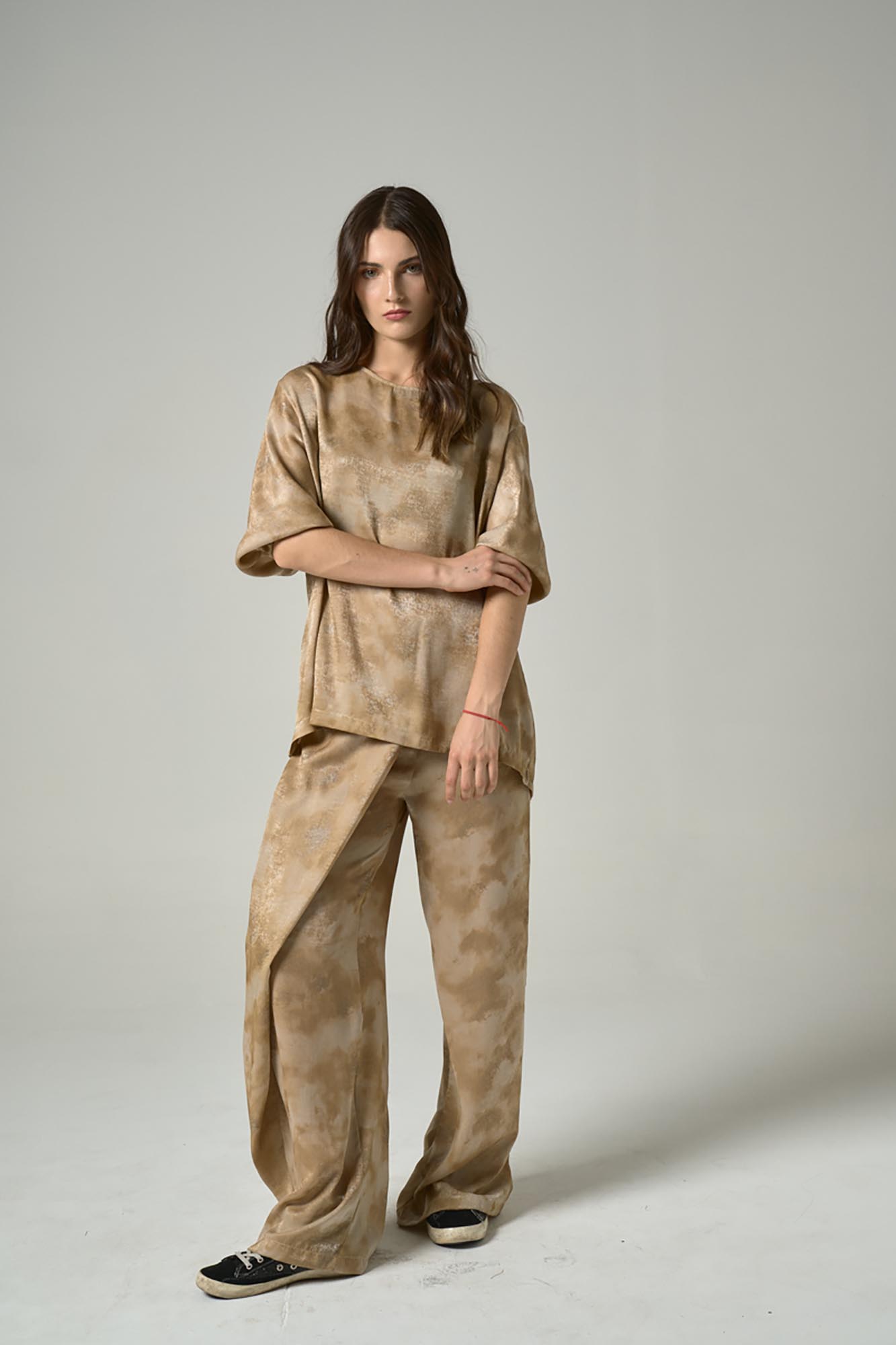 BLUSA + PANTALON MUSGO DORADO